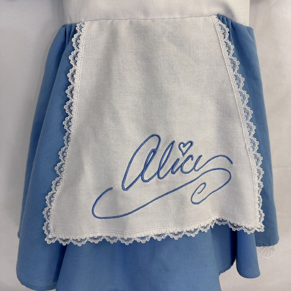 Alice In Wonderland Disney Parks Vintage Alice Dress Costume Small 4/5 Girls - Picture 2 of 8